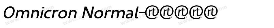 Omnicron Normal字体转换